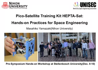 Pico-Satellite Training Kit HEPTA-Sat:  Hands-on Practices for Space Engineering  Masahiko