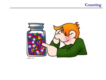 Counting  First rule of counting:  Product Rule  If S is a set of sequences of length k for