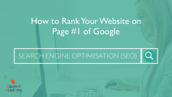 how to rank your website on page 1 of google