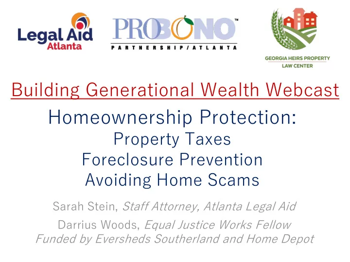 homeownership protection