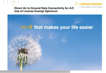 !  Broadband Connectivity Services Today  Technical Solutions for Broadband Connectivity