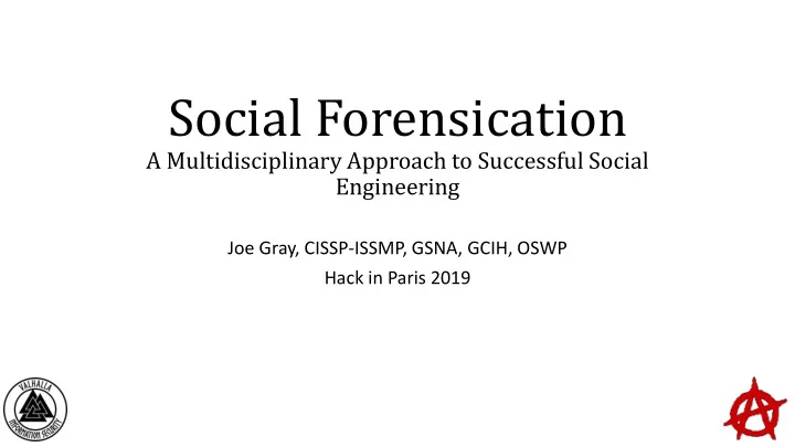 social forensication