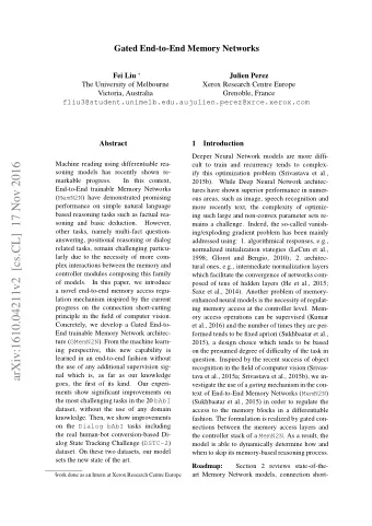 arXiv:1610.04211v2  [cs.CL]  17 Nov 2016  cult to train and recurrency tends to complex-  soning