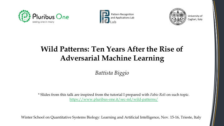 wild patterns ten years after the rise of adversarial