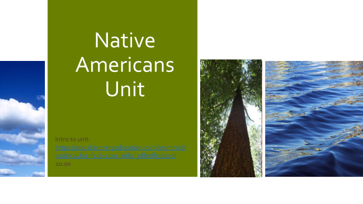native americans unit