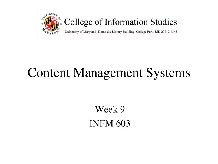 content management systems