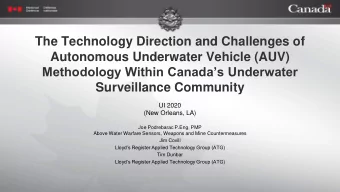 The Technology Direction and Challenges of  Autonomous Underwater Vehicle (AUV)  Methodology Within