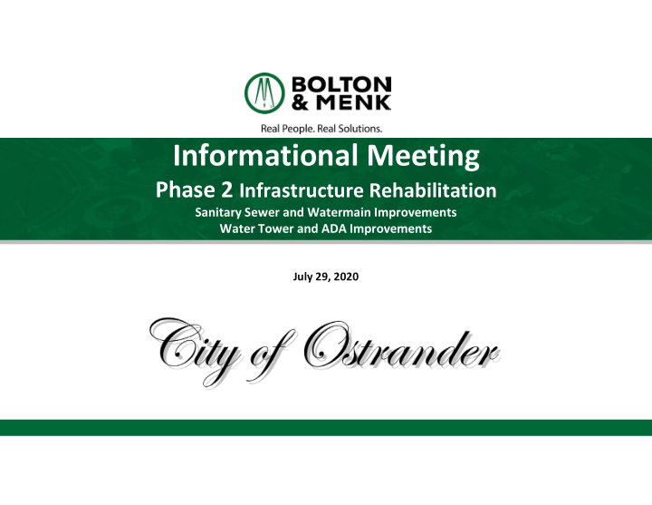 informational meeting