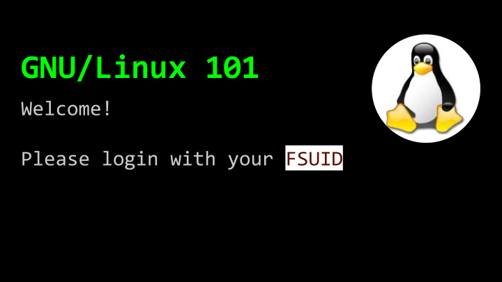 gnu linux 101