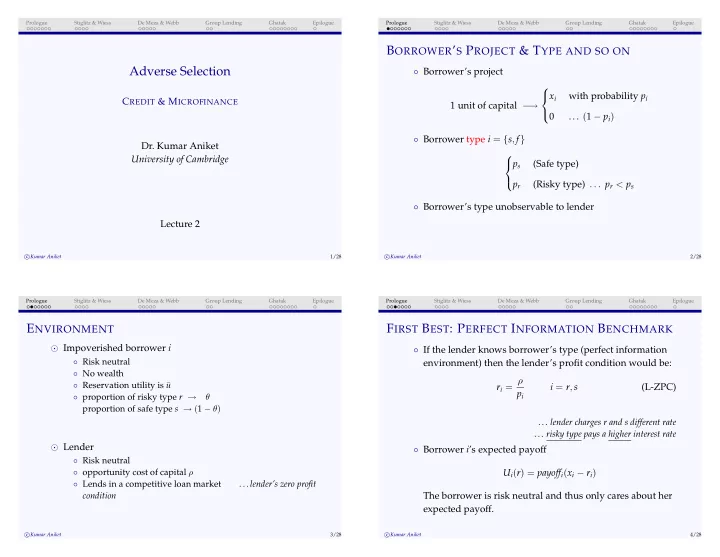 adverse selection