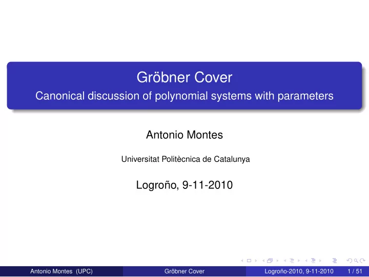 gr bner cover