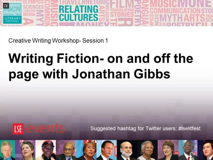 writing fiction on and off the page