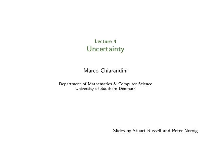 uncertainty