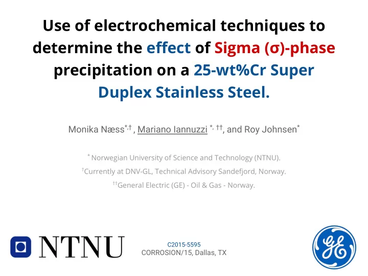use of electrochemical techniques to determine the effect