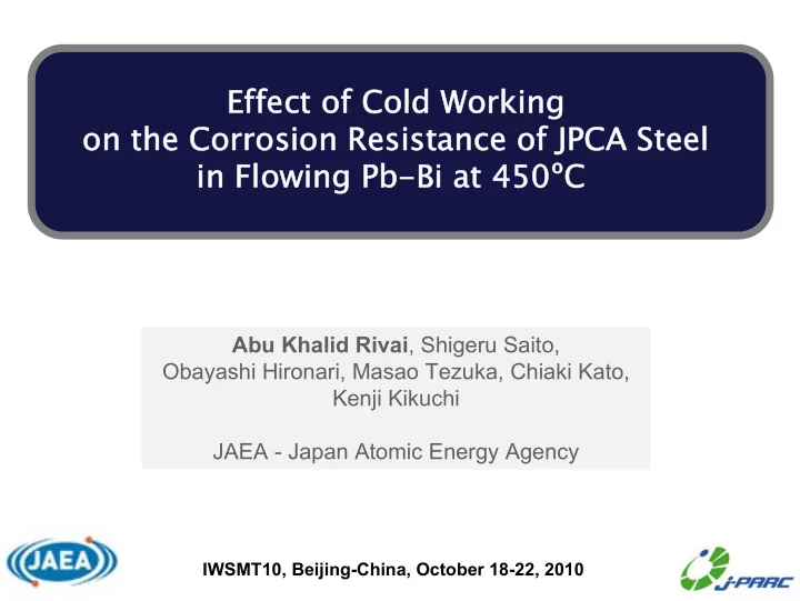 effect of cold working effect of cold working on the
