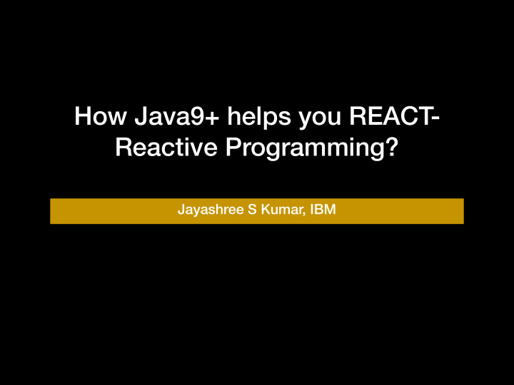 how java9 helps you react reactive programming
