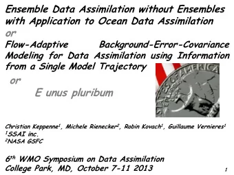 or  Flow-Adaptive  Background-Error-Covariance  Modeling for Data Assimilation using Information