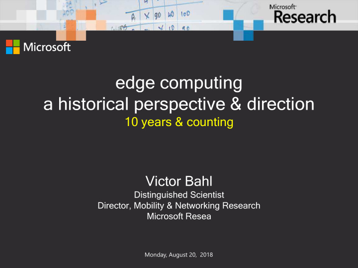 edge computing a historical perspective direction
