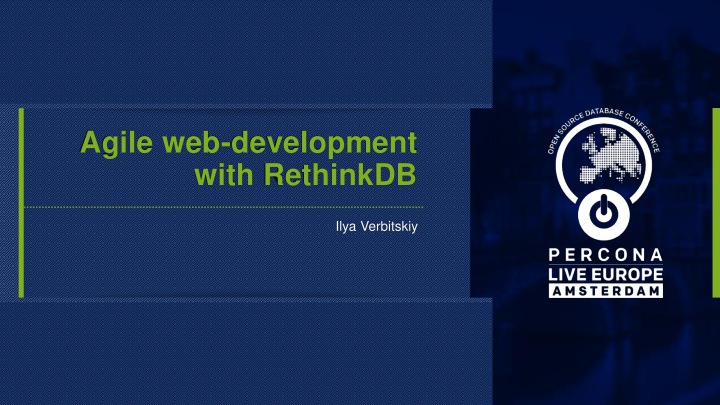 with rethinkdb