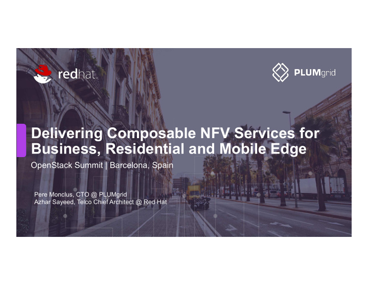 delivering composable nfv services for business