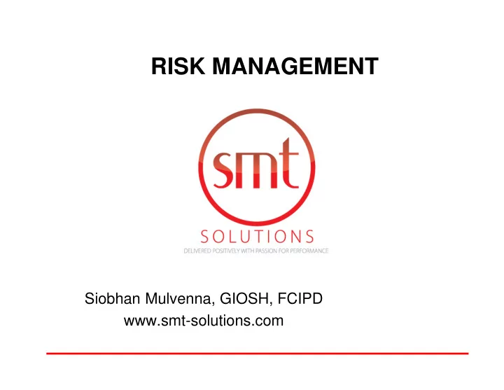 risk management