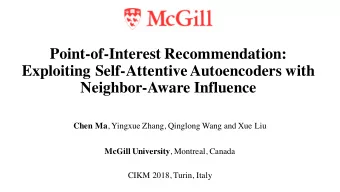 Point-of-Interest Recommendation:  Exploiting Self-Attentive Autoencoders with  Neighbor-Aware