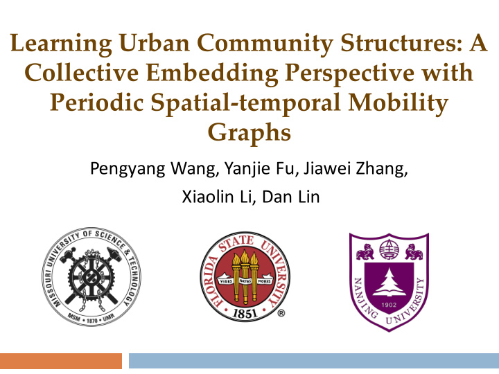 learning urban community structures a collective
