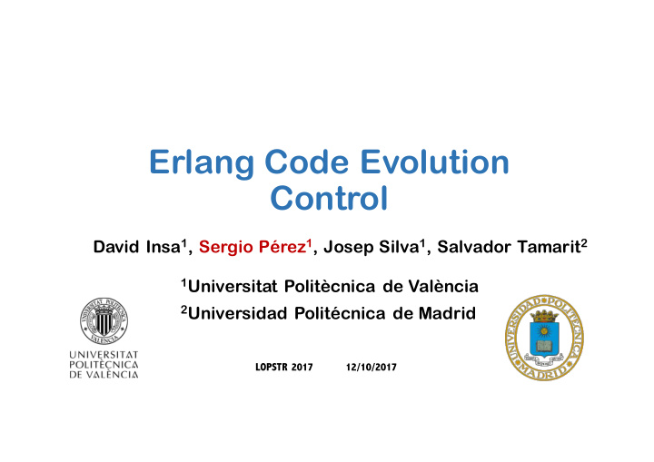 erlang code evolution control
