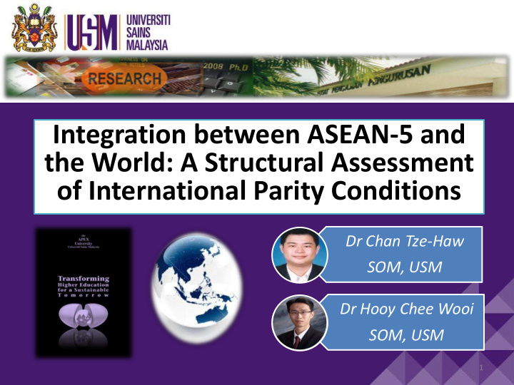 integration between asean 5 and the world a structural