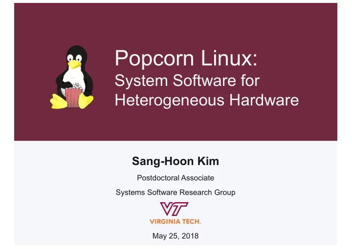 popcorn linux