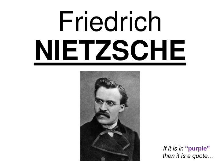 friedrich nietzsche