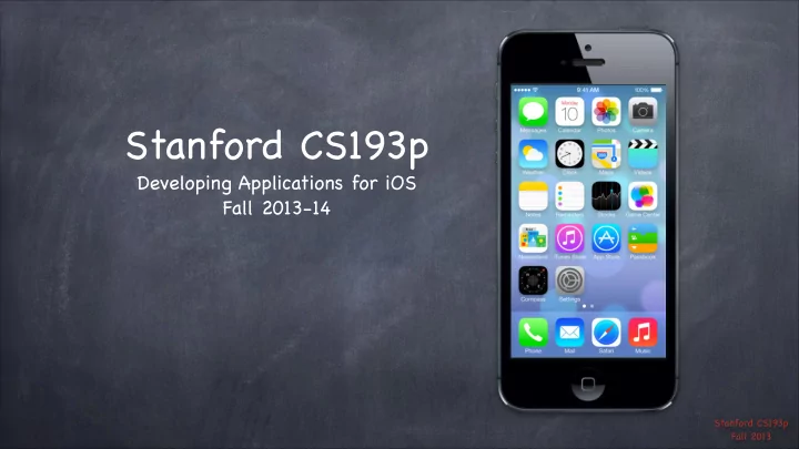stanford cs193p