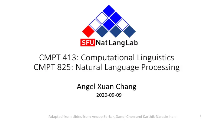 cmpt 413 computational linguistics cmpt 825 natural
