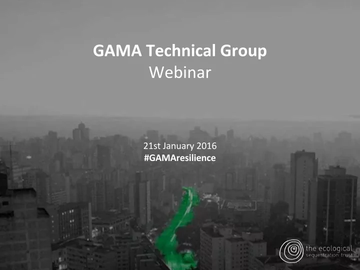http ecosequestrust org gama