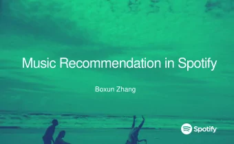 Music Recommendation in Spotify  Boxun Zhang  About me  Data scientist at Spotify  Big hype