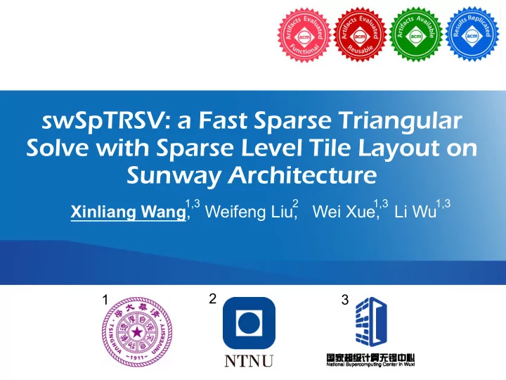 sunway architecture