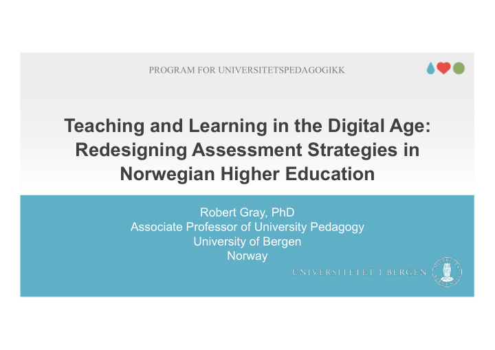 teaching and learning in the digital age redesigning