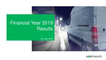 Financial Year 2019  Results  25 June 2019  Disclaimer This presentation (the Presentation)