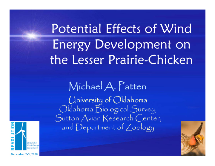 potential effects of wind potential effects of wind