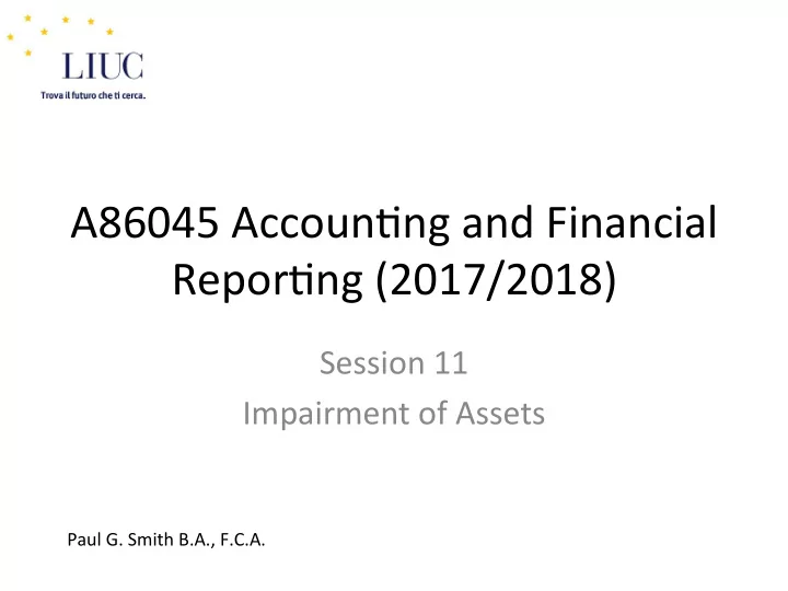 a86045 accoun ng and financial repor ng 2017 2018