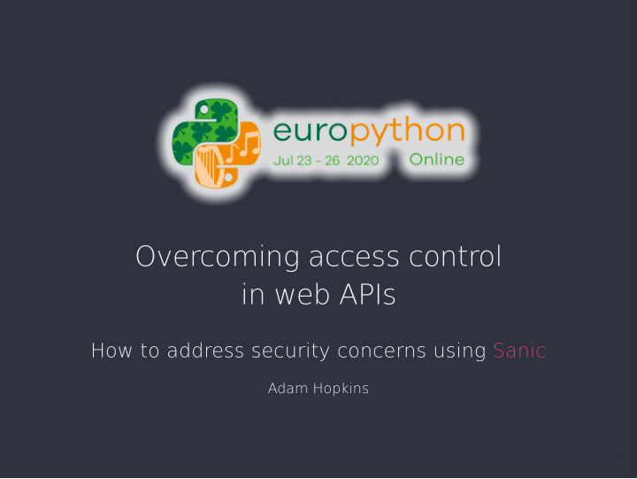 overcoming access control in web apis