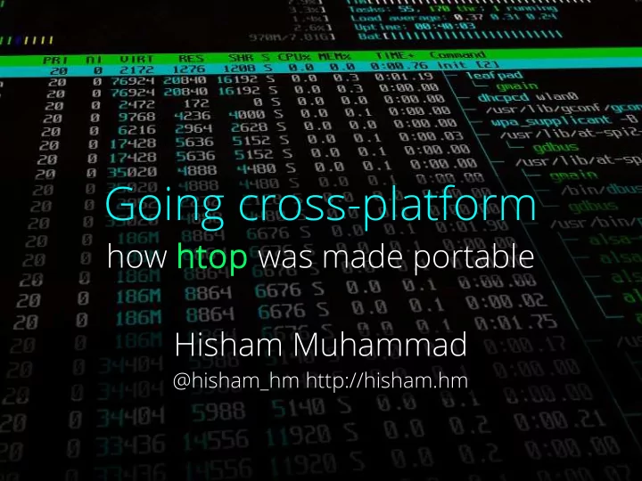 going cross platform