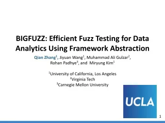 Qian Zhang  Jiyuan  Muhammad  Rohan  Miryung  Wang  Ali Gulzar  Padhye  Kim  ...  val locations =