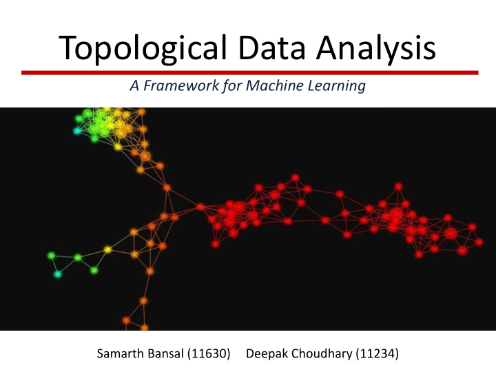 topological data analysis