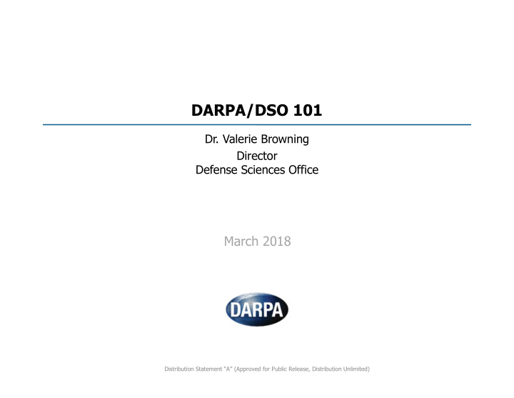 darpa dso 101