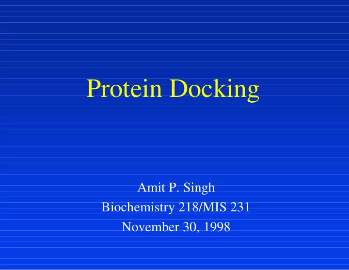 protein docking