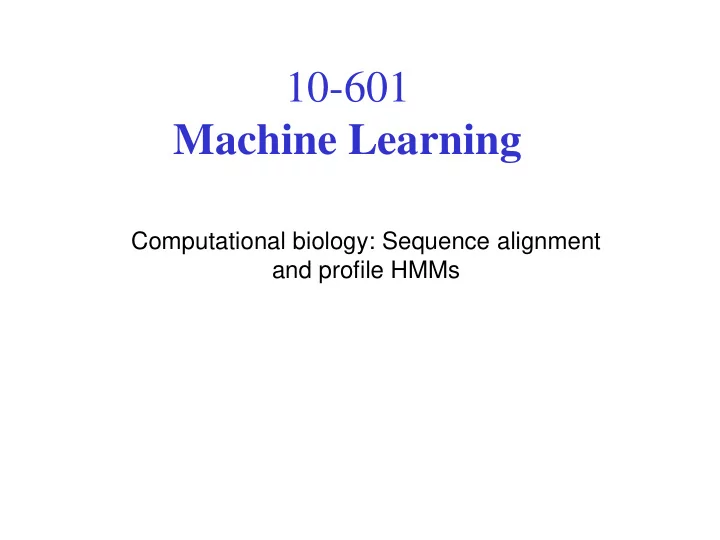 machine learning