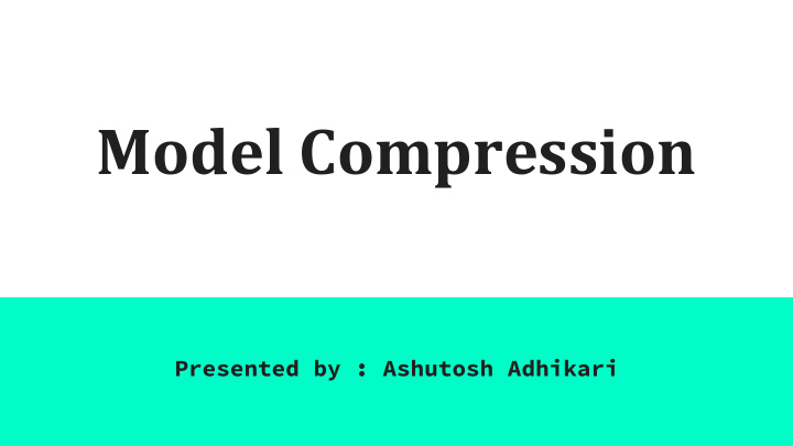 model compression