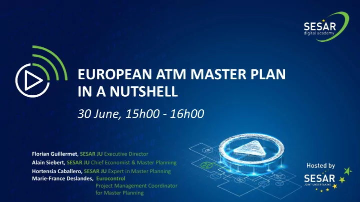 european atm master plan in a nutshell