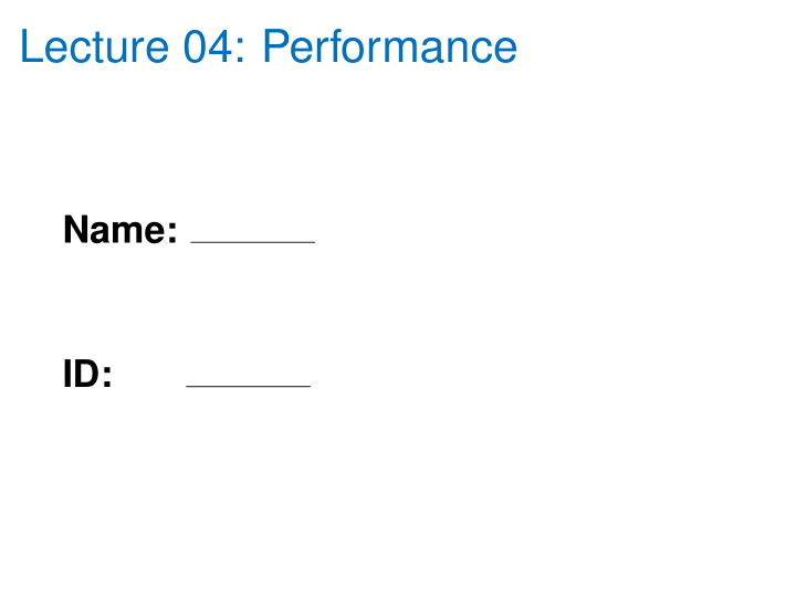 lecture 04 performance